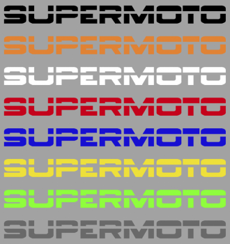 Supermoto Schriftzug